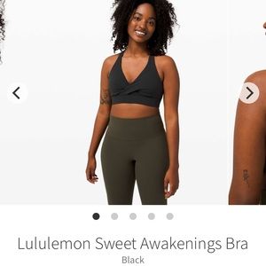 Lululemon sweet awakenings bra black